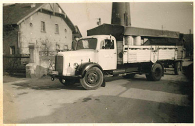 Milchtransport in den 50er Jahren